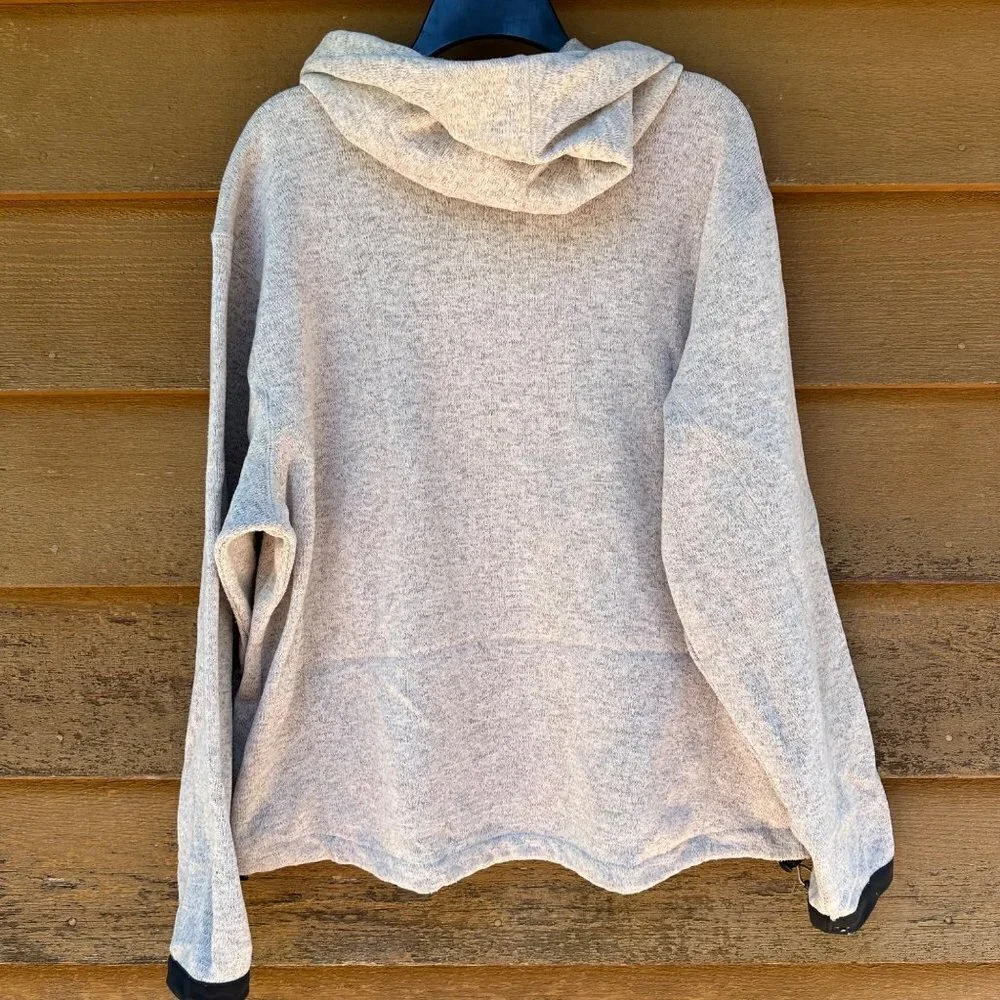Cabela's Hooded Sweatshirts Beige Zip Up Sweater Sweatshirt Size L - Picture 9 of 11